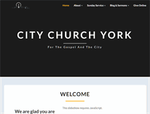 Tablet Screenshot of citychurchyork.com